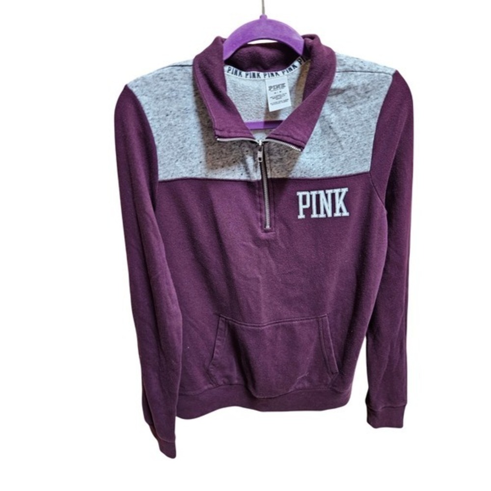 PINK Victoria's Secret Gray Hoodie Pullover‎ Sweatshirt Medium M